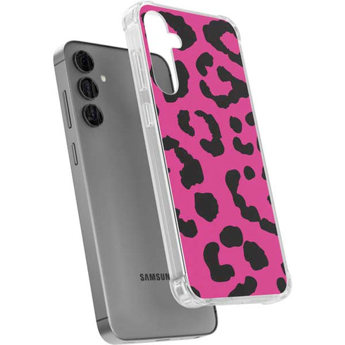 Rosy Leopard Galaxy S24 Plus Clear Case